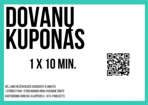 Dovanų kuponas 10 min