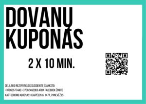 Dovanų kuponas 20 min