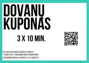 Dovanų kuponas 30 min