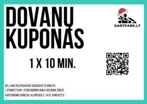 Dovanų kuponas 10 min