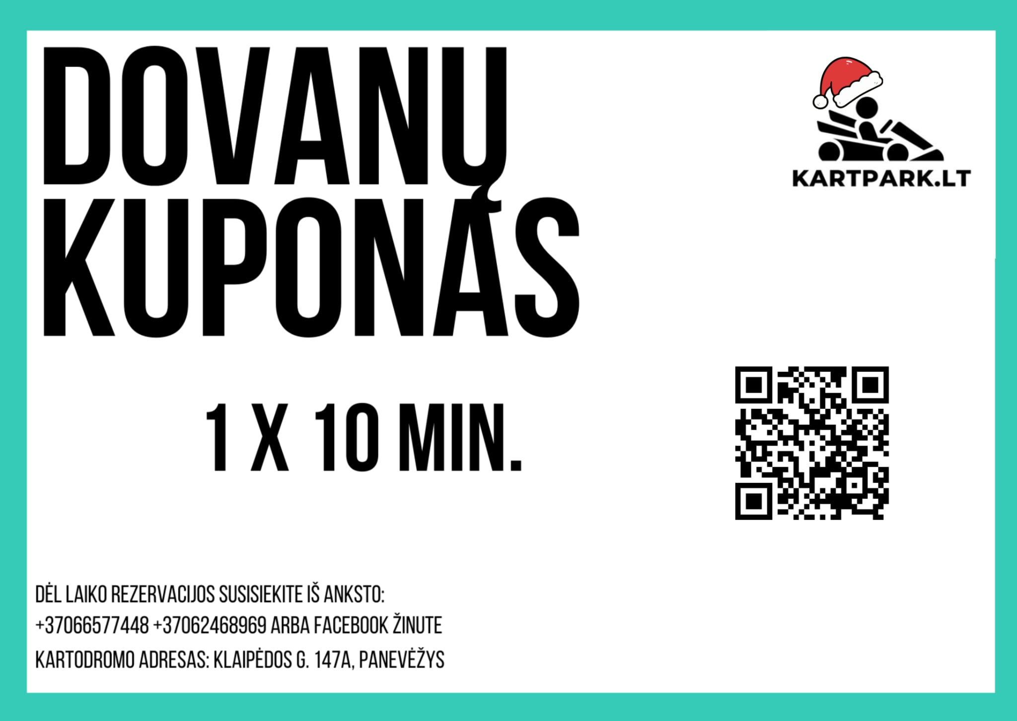 Dovanų kuponas 10 min