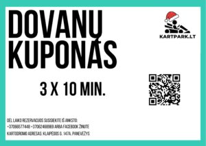 Dovanų kuponas 30 min