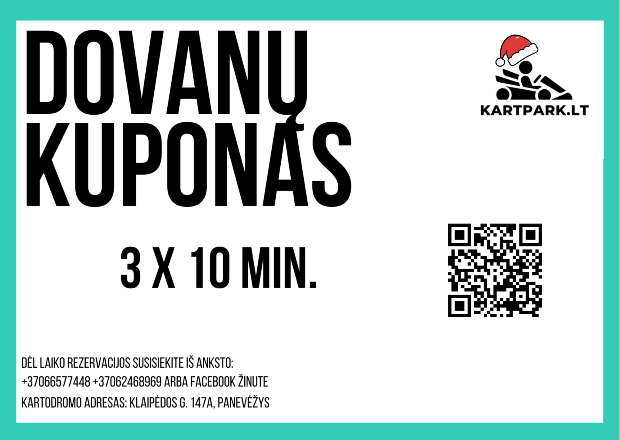 Dovanų kuponas 30 min